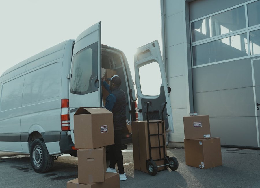 All Some Movers truck and crew on a job in Houston